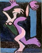 Ernst Ludwig Kirchner Dancing female nude, Gret Palucca oil on canvas